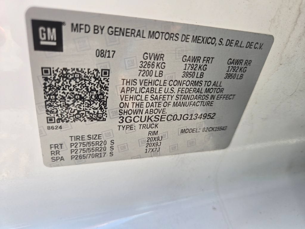 2018 Chevrolet Silverado 1500 LTZ