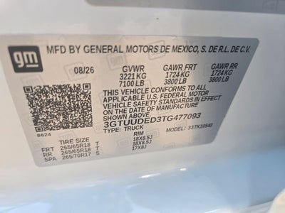 2026 GMC Sierra 1500 SLT